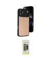 ieg™ iPhone 17 Pro Max Kılıf Kıvılcım Işık Serisi - Siyah Joko Magic 5D Hayalet Cam