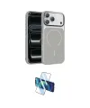 ieg™ iPhone 17 Pro Max Kılıf Kıvılcım Klasik - Siyah 3D Antistatik Cam Ekran Koruyucu