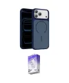 ieg™ iPhone 17 Pro Max Kılıf Kıvılcım Klasik - Siyah Bilvis 5in1 3D Magic Cam Ekran Koruyucu