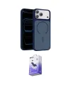 ieg™ iPhone 17 Pro Max Kılıf Kıvılcım Klasik - Siyah Bilvis 5in1 5D Magic Hayalet Cam Ekran Koruyucu