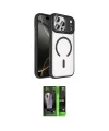 ieg™ iPhone 17 Pro Max Kılıf Kıvılcım Prime - Siyah 360 Mat Full Body Arka Koruyucu