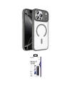 ieg™ iPhone 17 Pro Max Kılıf Kıvılcım Prime - Siyah Bilvis 3X AR Hayalet Cam Ekran Koruyucu