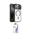 ieg™ iPhone 17 Pro Max Kılıf Kıvılcım Prime - Siyah Bilvis 3X AR HD Cam Ekran Koruyucu