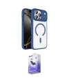 ieg™ iPhone 17 Pro Max Kılıf Kıvılcım Prime - Siyah Bilvis 5in1 5D Magic Hayalet Cam Ekran Koruyucu