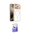 ieg™ iPhone 17 Pro Max Kılıf Kıvılcım Prime - Siyah Bilvis 5in1 5D Magic Hayalet Cam Ekran Koruyucu