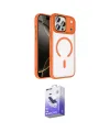 ieg™ iPhone 17 Pro Max Kılıf Kıvılcım Prime - Siyah Bilvis 5in1 5D Magic Hayalet Cam Ekran Koruyucu