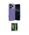 ieg™ iPhone 17 Pro Max Kılıf Kozmos Yansıma Özel Seri - Siyah 360 Mat Full Body Arka Koruyucu