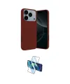 ieg™ iPhone 17 Pro Max Kılıf Kozmos Yansıma Özel Seri - Siyah 3D Antistatik Cam Ekran Koruyucu
