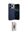 ieg™ iPhone 17 Pro Max Kılıf Kozmos Yansıma Özel Seri - Siyah Bilvis 3D Cam Ekran Koruyucu