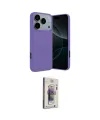 ieg™ iPhone 17 Pro Max Kılıf Kozmos Yansıma Özel Seri - Siyah Bilvis 3D Cam Ekran Koruyucu