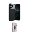 ieg™ iPhone 17 Pro Max Kılıf Kozmos Yansıma Özel Seri - Siyah Bilvis 3D Cam Ekran Koruyucu