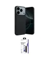 ieg™ iPhone 17 Pro Max Kılıf Kozmos Yansıma Özel Seri - Siyah Bilvis 3X AR Hayalet Cam Ekran Koruyucu
