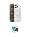ieg™ iPhone 17 Pro Max Kılıf Kutup Doku Serisi - Siyah 3D Antistatik Seramik Nano Ekran Koruyucu