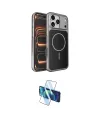 ieg™ iPhone 17 Pro Max Kılıf Kutup Doku Serisi - Siyah 3D Antistatik Seramik Nano Ekran Koruyucu