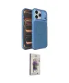 ieg™ iPhone 17 Pro Max Kılıf Kutup Doku Serisi - Siyah Bilvis 3D Cam Ekran Koruyucu