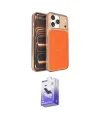 ieg™ iPhone 17 Pro Max Kılıf Kutup Doku Serisi - Siyah Bilvis 5in1 5D Magic Hayalet Cam Ekran Koruyucu
