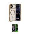 ieg™ iPhone 17 Pro Max Kılıf Nova Işık Özel Seri - Şeffaf 360 Full Body Arka Koruyucu