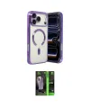 ieg™ iPhone 17 Pro Max Kılıf Nova Işık Özel Seri - Şeffaf 360 Full Body Arka Koruyucu