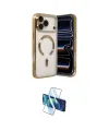 ieg™ iPhone 17 Pro Max Kılıf Nova Işık Özel Seri - Siyah 3D Antistatik Cam Ekran Koruyucu