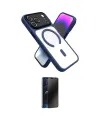 ieg™ iPhone 17 Pro Max Kılıf Nova Yansıma Serisi - Siyah 3D Antistatik Hayalet Cam Ekran Koruyucu