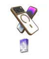ieg™ iPhone 17 Pro Max Kılıf Nova Yansıma Serisi - Siyah Bilvis 5in1 3D Magic Cam Ekran Koruyucu