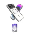 ieg™ iPhone 17 Pro Max Kılıf Nova Yansıma Serisi - Siyah Bilvis 5in1 3D Magic Cam Ekran Koruyucu