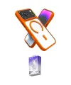 ieg™ iPhone 17 Pro Max Kılıf Nova Yansıma Serisi - Siyah Bilvis 5in1 3D Magic Cam Ekran Koruyucu