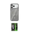 ieg™ iPhone 17 Pro Max Kılıf Pusula Form Özel Seri - Siyah 360 Mat Full Body Arka Koruyucu