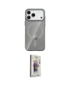 ieg™ iPhone 17 Pro Max Kılıf Pusula Form Özel Seri - Siyah Bilvis 3D Cam Ekran Koruyucu