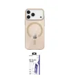 ieg™ iPhone 17 Pro Max Kılıf Pusula Form Özel Seri - Siyah Bilvis 3X AR HD Cam Ekran Koruyucu