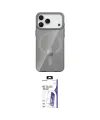 ieg™ iPhone 17 Pro Max Kılıf Pusula Form Özel Seri - Siyah Bilvis 3X AR HD Cam Ekran Koruyucu