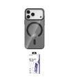ieg™ iPhone 17 Pro Max Kılıf Pusula Form Özel Seri - Siyah Bilvis 3X AR HD Cam Ekran Koruyucu