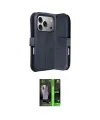 ieg™ iPhone 17 Pro Max Kılıf Siluet Işık Serisi - Siyah 360 Mat Full Body Arka Koruyucu