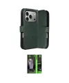 ieg™ iPhone 17 Pro Max Kılıf Siluet Işık Serisi - Siyah 360 Mat Full Body Arka Koruyucu