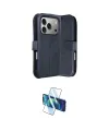 ieg™ iPhone 17 Pro Max Kılıf Siluet Işık Serisi - Siyah 3D Antistatik Cam Ekran Koruyucu