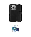 ieg™ iPhone 17 Pro Max Kılıf Siluet Işık Serisi - Siyah 3D Antistatik Cam Ekran Koruyucu