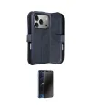 ieg™ iPhone 17 Pro Max Kılıf Siluet Işık Serisi - Siyah 3D Antistatik Hayalet Cam Ekran Koruyucu