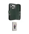 ieg™ iPhone 17 Pro Max Kılıf Siluet Işık Serisi - Siyah Bilvis 3D Cam Ekran Koruyucu