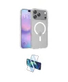 ieg™ iPhone 17 Pro Max Kılıf Siluet Minimal Prime - Siyah 3D Antistatik Seramik Nano Ekran Koruyucu