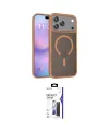 ieg™ iPhone 17 Pro Max Kılıf Siluet Minimal Prime - Siyah Bilvis 3X AR Hayalet Cam Ekran Koruyucu