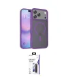 ieg™ iPhone 17 Pro Max Kılıf Siluet Minimal Prime - Siyah Bilvis 3X AR Hayalet Cam Ekran Koruyucu