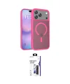 ieg™ iPhone 17 Pro Max Kılıf Siluet Minimal Prime - Siyah Bilvis 3X AR Hayalet Cam Ekran Koruyucu