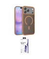 ieg™ iPhone 17 Pro Max Kılıf Siluet Minimal Prime - Siyah Bilvis 3X AR HD Cam Ekran Koruyucu