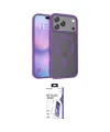 ieg™ iPhone 17 Pro Max Kılıf Siluet Minimal Prime - Siyah Bilvis 3X AR HD Cam Ekran Koruyucu