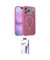 ieg™ iPhone 17 Pro Max Kılıf Siluet Minimal Prime - Siyah Bilvis 3X AR HD Cam Ekran Koruyucu
