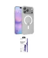ieg™ iPhone 17 Pro Max Kılıf Siluet Minimal Prime - Siyah Bilvis 3X AR HD Cam Ekran Koruyucu