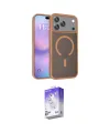 ieg™ iPhone 17 Pro Max Kılıf Siluet Minimal Prime - Siyah Bilvis 5in1 3D Magic Cam Ekran Koruyucu