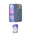 ieg™ iPhone 17 Pro Max Kılıf Siluet Minimal Prime - Siyah Bilvis 5in1 3D Magic Cam Ekran Koruyucu