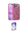 ieg™ iPhone 17 Pro Max Kılıf Siluet Minimal Prime - Siyah Bilvis 5in1 3D Magic Cam Ekran Koruyucu