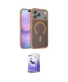 ieg™ iPhone 17 Pro Max Kılıf Siluet Minimal Prime - Siyah Bilvis 5in1 5D Magic Hayalet Cam Ekran Koruyucu